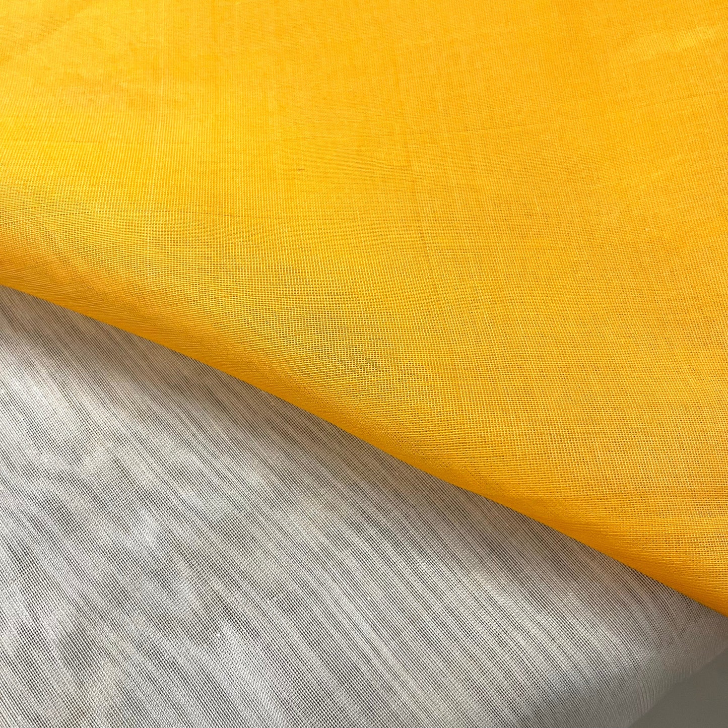 White & Yellow Maheshwari Saree