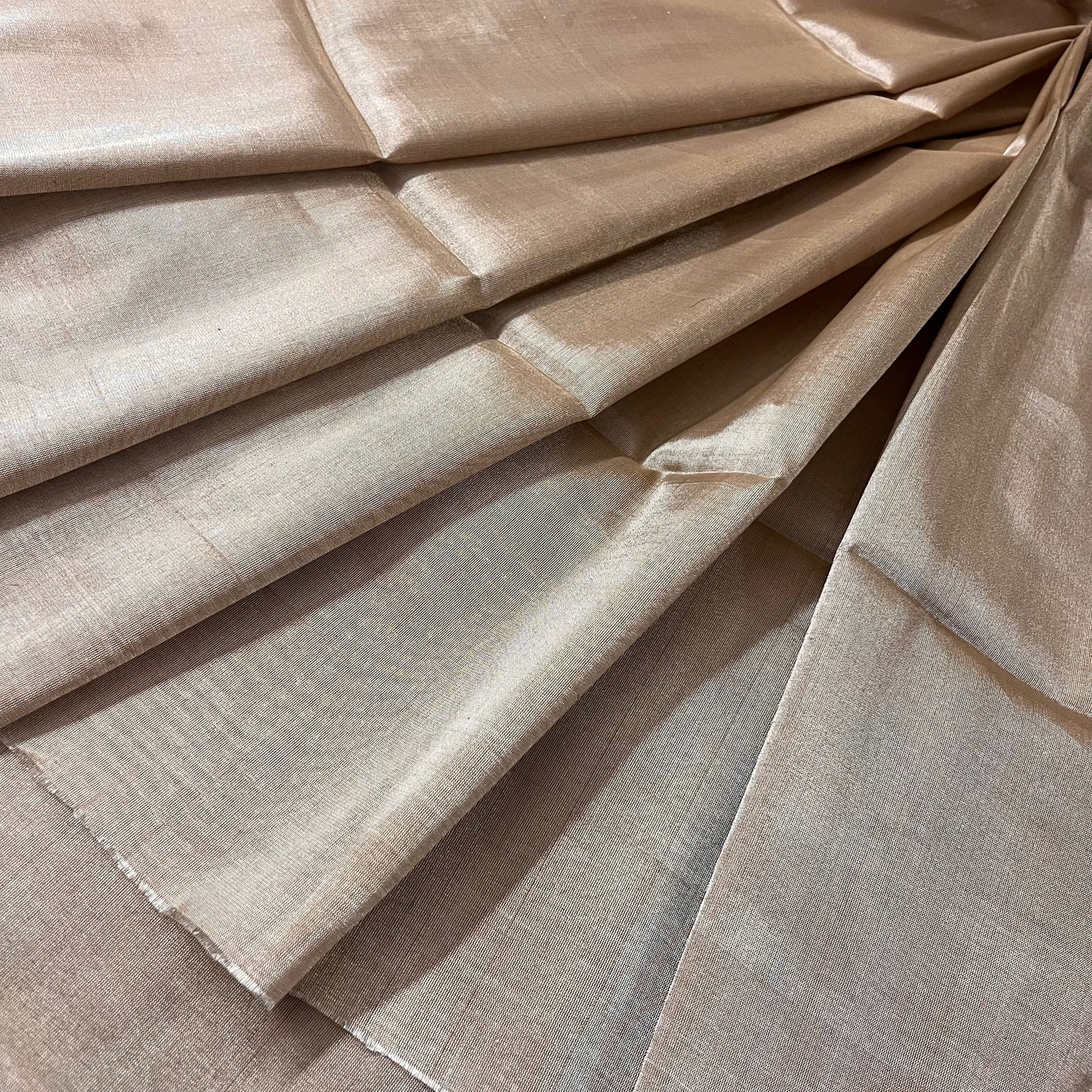 Royal silver chanderi tissue silk saree